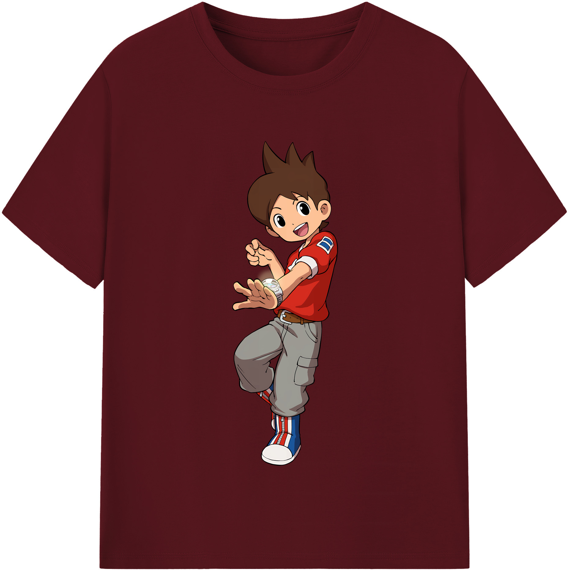 （画像用） 妖怪ウォッチ Yo-kai Watch 綿100％半袖Tシャツ（フロントプリント）